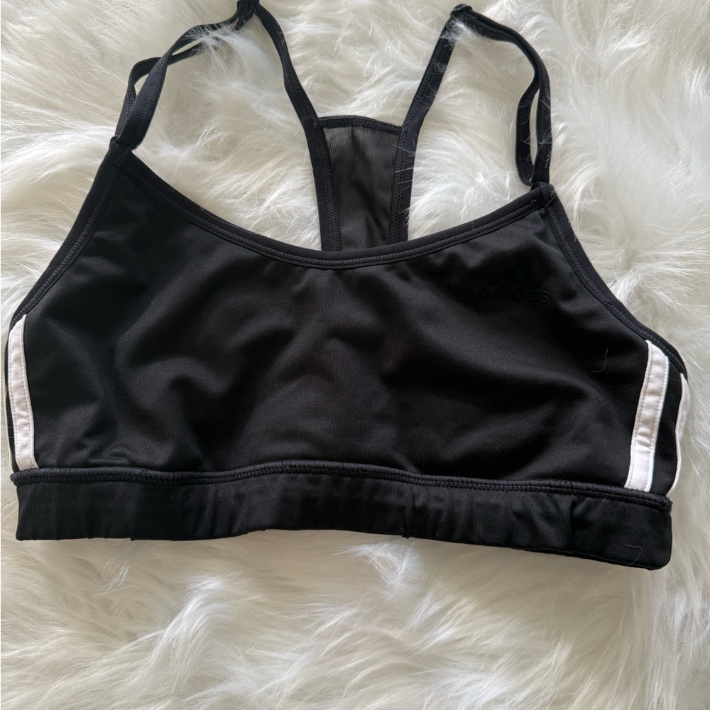 adidas Black and White Sports Bra